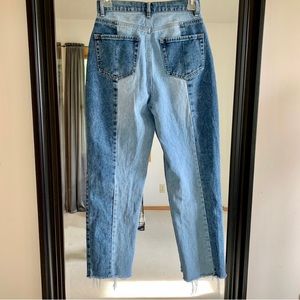 PacSun High Waisted 2 Panel Straight Leg Jeans